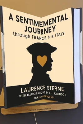 A sentimental journey through France & Italy by Laurence Sterne. With illustrations by T. H. Robinson. 1898 [Leather Bound] cover