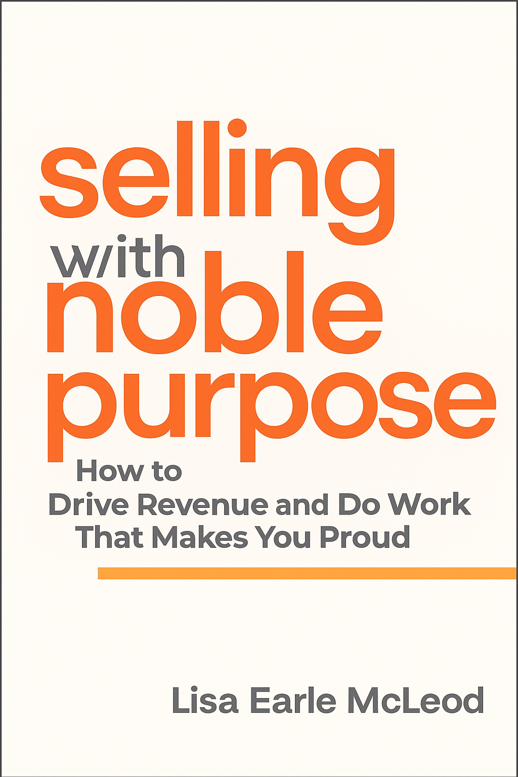 Selling with Noble Purpose Cover